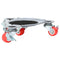 Meubelrollers 4 st met lifter 14,5x13,5x4 cm staal 400 kg