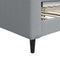 vidaXL - Slaapbank - 100x200 - cm - stof - lichtgrijs