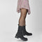 PS Poelman Lynn - Dames Chelsea Enkellaarzen - Nubuck leer met elastiek - Zwart - Maat 41