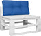 vidaXL - Palletkussen - 70x40x12 - cm - stof - koningsblauw