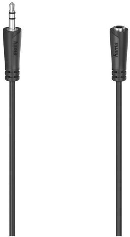 Hama 00205121 - Audiokabel 3.5mm - 500cm - Zwart