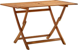 vidaXL - Tuintafel - inklapbaar - 120x70x75 - cm - massief - acaciahout