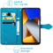 iMoshion Hoesje Geschikt voor Xiaomi Poco M4 Pro 5G Hoesje Met Pasjeshouder - iMoshion Mandala Bookcase - Turquoise