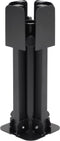 vidaXL - Parasolvoet - inklapbaar - voor - Ø38/48 - mm - stok - staal - glanzend - zwart