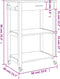 vidaXL - Keukentrolley - MONZA - 60x40x90 - cm - massief - grenenhout