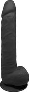 SILEXD - Realistische XXL Dildo - 38 x 7 cm - Zwart
