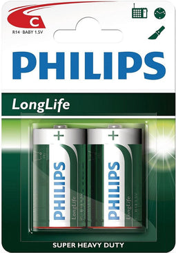 Philips 12*2 Philips Engelse staaf batterij R14