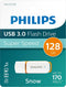 Philips 128 GB Snow Edition USB-Stick - 128 GB - 3.0 USB Type-A 3.2 Gen 1 (3.1 Gen 1) - Sunrise Orange/ Wit