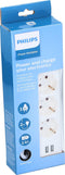 Philips 3-voudige Stekkerdoos - SPN3032WA/19 - 230V - Wit - met USB