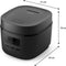 Philips 3000 Series Mini Rijstkoker HD3080/80 – Compact (0.54L) - 5 Programma’s - Anti-Aanbaklaag - Zwart – 400W