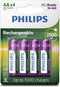 Philips AA Oplaadbare batterijen - 4 stuks