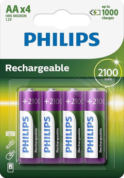 Philips AA Oplaadbare Batterijen