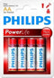 Philips AAA Power Alkaline Batterijen - 4 stuks