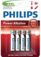 Philips AAA Power Alkaline Batterijen - 4 stuks