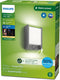 Philips Arbour wandlamp - Ultra Efficient - antraciet - met sensor - 3,8W