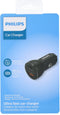 PHILIPS Autolader DLP2521/00 - USB-A en USB-C Output - Sigarettenaansteker - Compatibel met Samsung en iPhone - 36W Snel Laden - Zwart