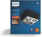 Philips Box opbouwspot - 4-lichts - zwart