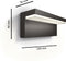Philips Bustan wandlamp - Ultra Efficient - antraciet - 3,8W