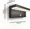 Philips Bustan wandlamp - Ultra Efficient - antraciet - met sensor - 3,8W