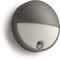 Philips Capricorn muurlamp - antraciet - met sensor