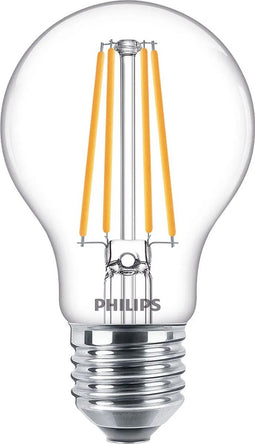 Philips Classic LEDbulb A60 E27 8.5W 2700K 1056lm 230V - Helder - 3-Pack - Warm Wit