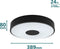 Philips Coiner plafondlamp - SceneSwitch lichttechnologie - 24W - Warmwit licht - Zwart design