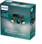 Philips Conduit Spot - Plafondspot met drie lichtpunten - Zwart met goud design - GU10 LED fitting - Ronde basisplaat