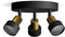 Philips Conduit Spot - Plafondspot met drie lichtpunten - Zwart met goud design - GU10 LED fitting - Ronde basisplaat