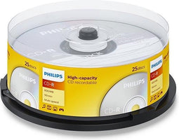 Philips CR8D8NB25 - CD-R 90Min - 800MB - Speed 40x - Spindle - 25 stuks