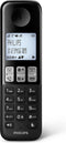 Philips D2551B/01- Draadloze DECT-telefoon met 1 handset met antwoordapparaat, 50 namen/nummers en nummerherkenning - Zwart