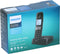 Philips D2551B/01- Draadloze DECT-telefoon met 1 handset met antwoordapparaat, 50 namen/nummers en nummerherkenning - Zwart