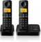 Philips Draadloze Telefoon D2652B/01 Dual - Huistelefoon met Antwoordapparaat - 1'6 Inch Display - Telefoonboek - Nummerherkenning - Sneltoetsen - Zwart