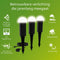 Philips Edwina GardenLink - 3-pack - Sokkellamp met spies - 24V - Warm wit licht; 2700K - Zwart - Tuinpadverlichting