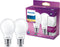 Philips energiezuinige LED Lamp Mat - 100 W - E27 - warmwit licht - 2 stuks - Bespaar op energiekosten