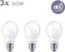 Philips energiezuinige LED Lamp Mat - 60 W - E27 - warmwit licht - 3 stuks - Bespaar op energiekosten