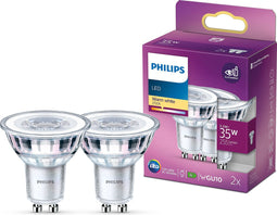 Philips energiezuinige LED Spot - 35 W- GU10 - warmwit licht - 2 stuks - Bespaar op energiekosten