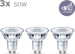 Philips energiezuinige LED Spot - 50 W - GU10 - warmwit licht - 3 stuks - Bespaar op energiekosten
