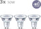 Philips energiezuinige LED Spot - 50 W - GU10 - warmwit licht - 3 stuks - Bespaar op energiekosten