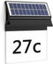 Philips Enkara solar wandlamp met huisnummer - zwart