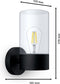 Philips Flareon wandlamp - zwart - E27