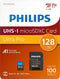 Philips FM12MP65B - Micro SDXC kaart 128GB incl. adapter - Class 10 - UHS-I U3