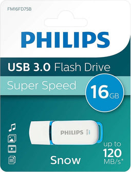 Philips FM16FD75B - USB 3.0 16GB - Snow - Blauw