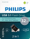 Philips FM32DC152B - 2in1 USB 3.1/USB C 32GB