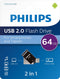 Philips FM64DA148B - 2in1 USB 2.0/USB Micro B 64GB