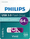 Philips FM64FD00B - USB 3.0 64GB - Vivid - Paars