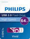 Philips FM64FD05B - USB 2.0 64GB - Vivid - Paars
