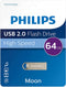 Philips FM64FD160B Moon Edition - 64 GB - USB 2.0 - Aluminium