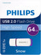 Philips FM64FD70B - USB 2.0 64GB - Snow - Paars