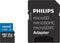 Philips FM64MP65B - Micro SDXC kaart 64GB incl. adapter - Class 10 - UHS-I U3