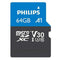 Philips FM64MP65B - Micro SDXC kaart 64GB incl. adapter - Class 10 - UHS-I U3